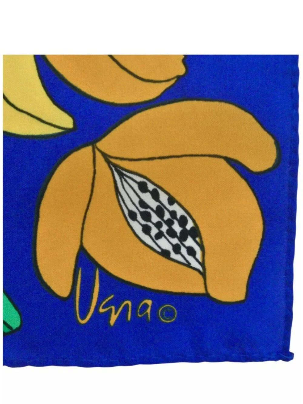 vtg VERA floral print silk scarf